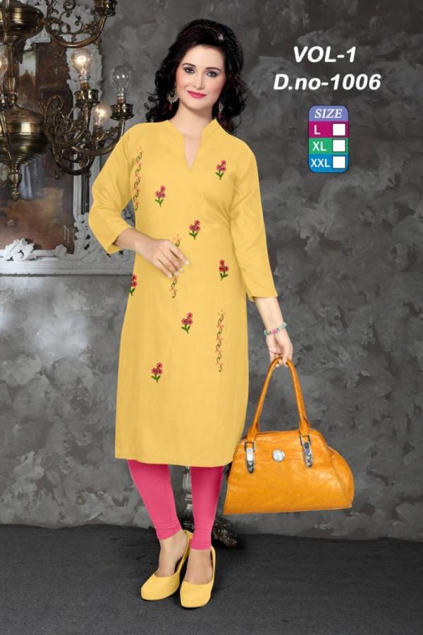 Rich Look-Rayon-With-Handwork-Kurti